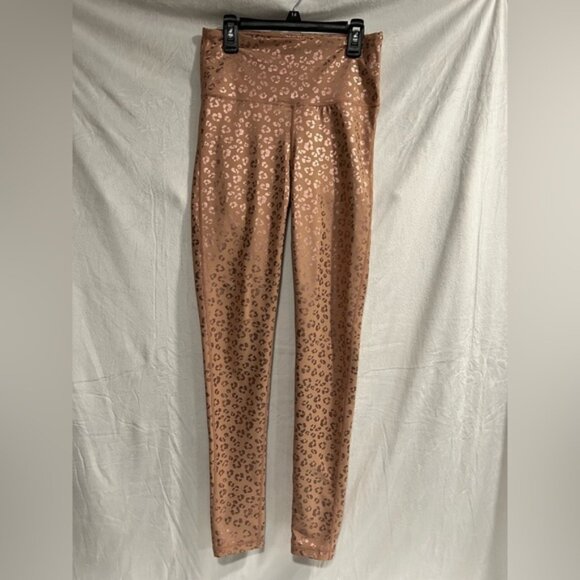 Mono B Leopard Print Leggings in Brown - Picture 1 of 3